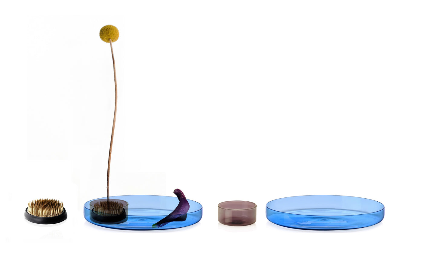 KENZAN - SET LIGHT PINK TRAY (SET OF 3)