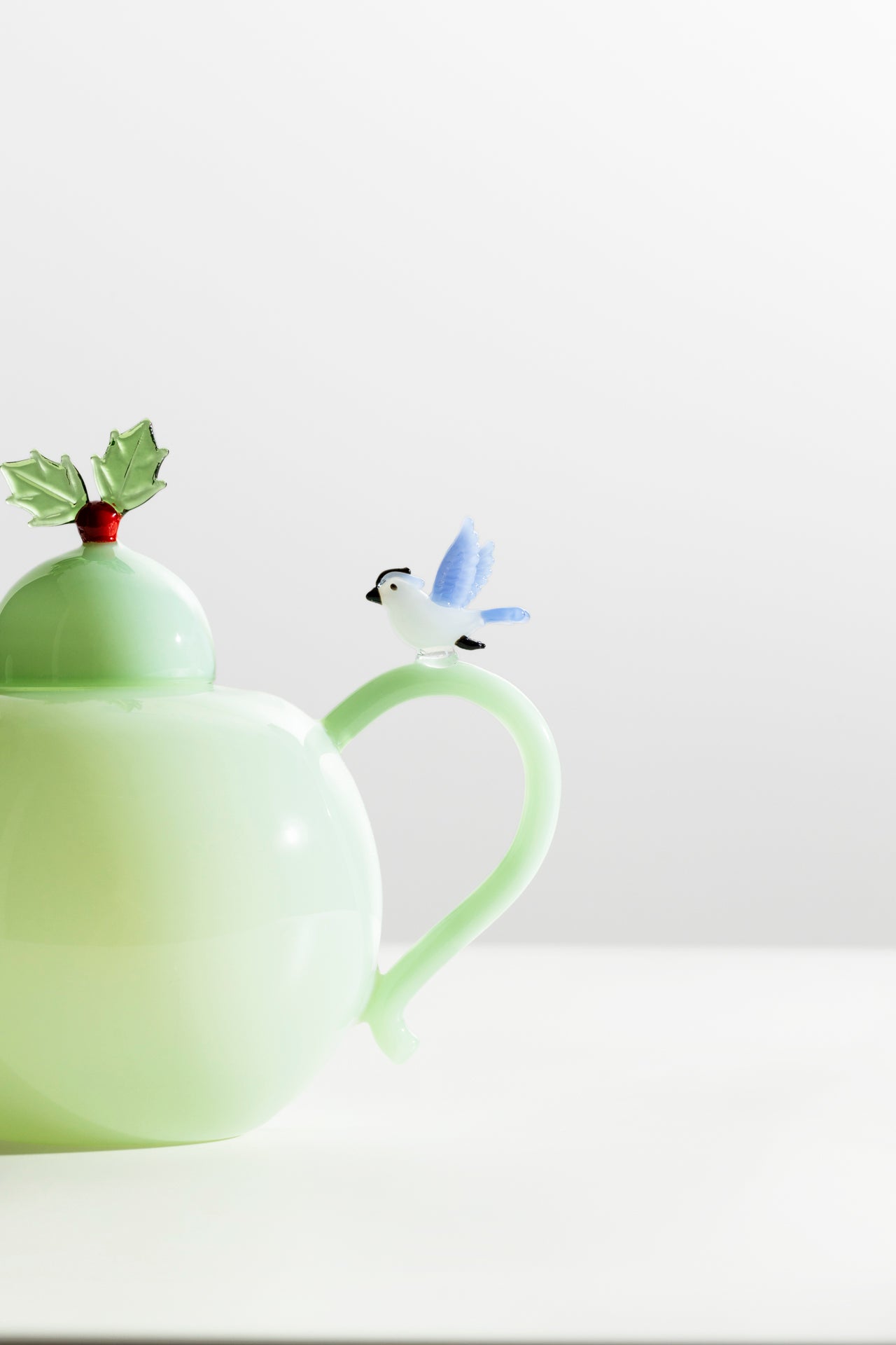 CHRISTMAS - TEAPOT HOLLY & BIRD