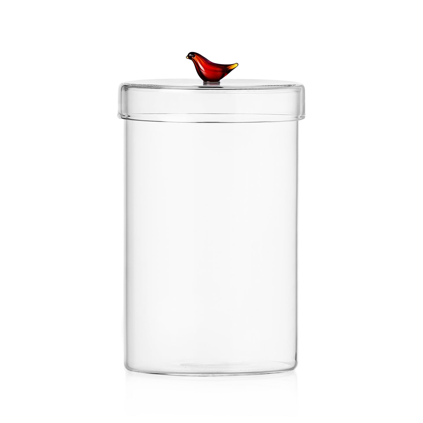 BIRDS - TALL BOX AMBER BIRD