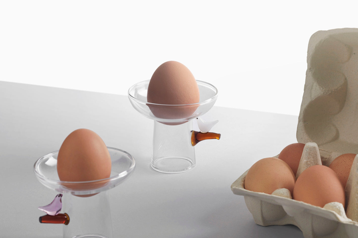 BIRDS - EGGCUP PINK BIRD