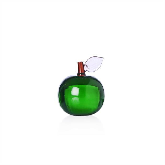 FRUIT & FLOWERS - PAPERWEIGHT APPLE GREEN