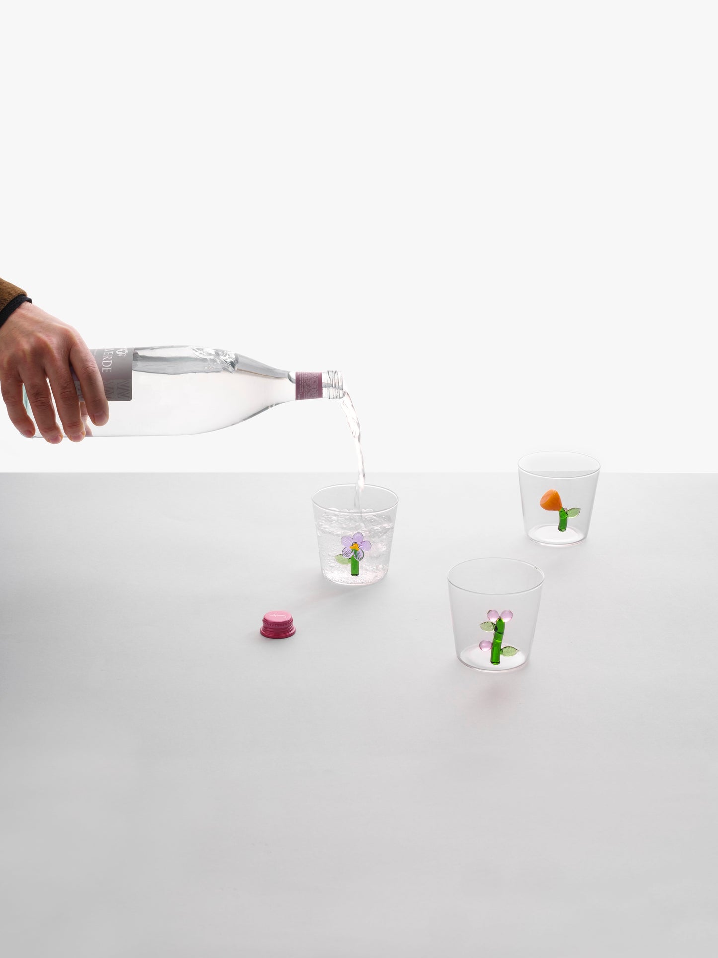 BOTANICA - TUMBLER AMBER FLOWER