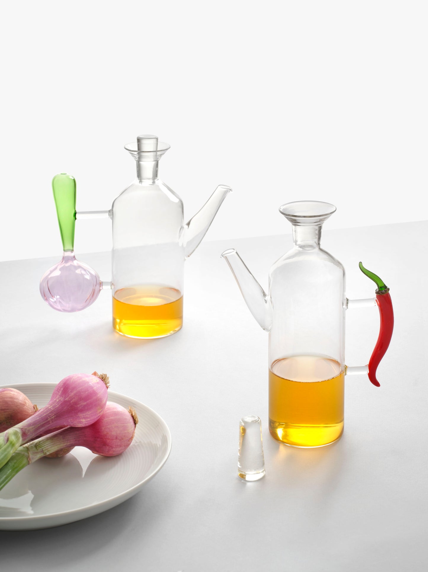 VEGETABLES - big oil bottle w/handle chili pepper