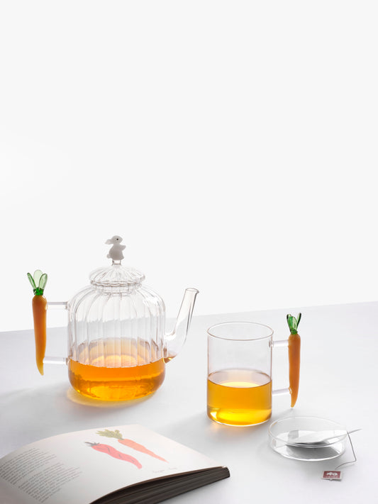 VEGETABLES - teapot optic carrot and white rabbit