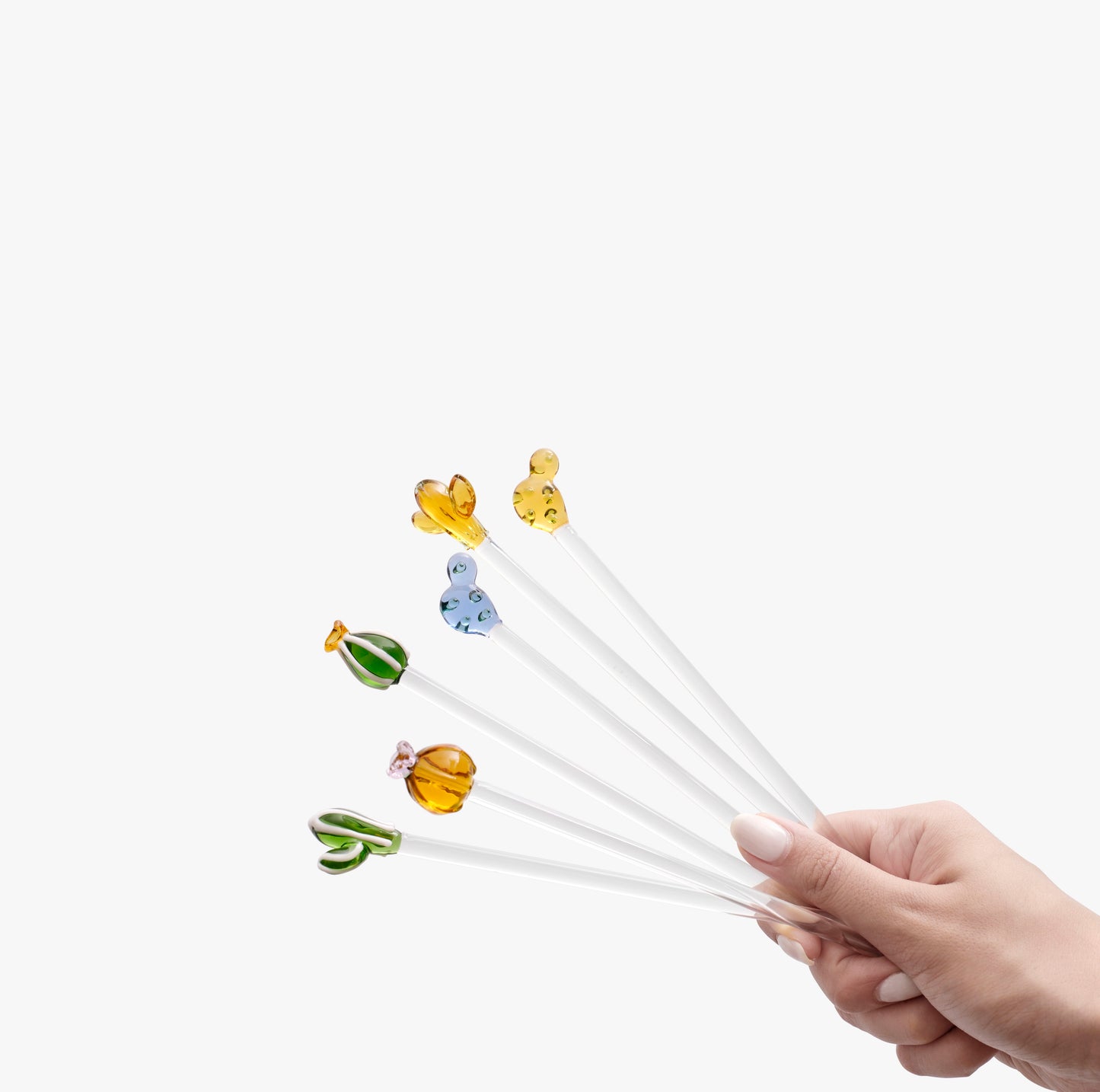 DESERT PLANTS - SET 2 MIXERS AMBER & GREEN/AMBER CACTUS