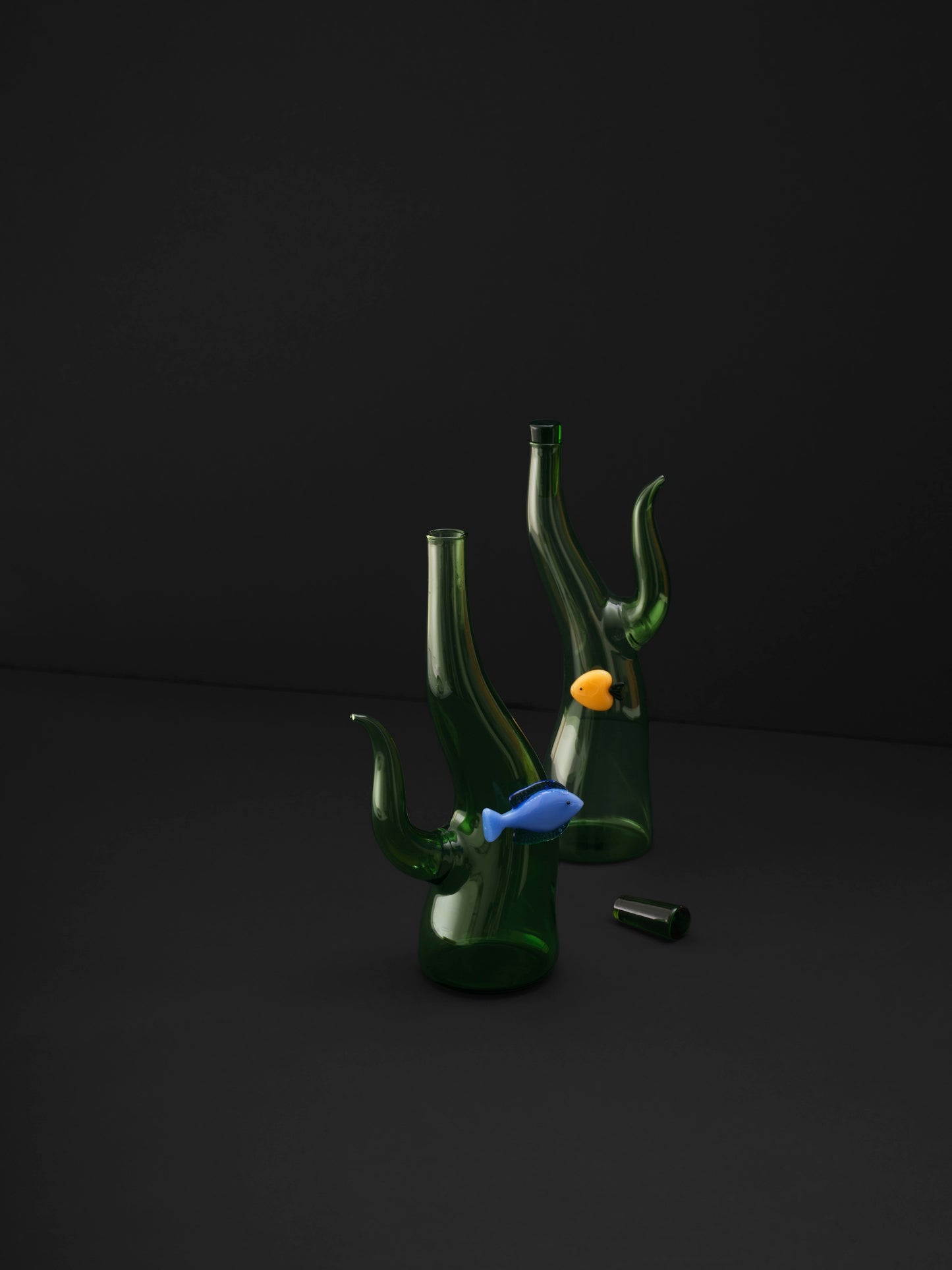 MARINE GARDEN - bottle seaweed-blue fish