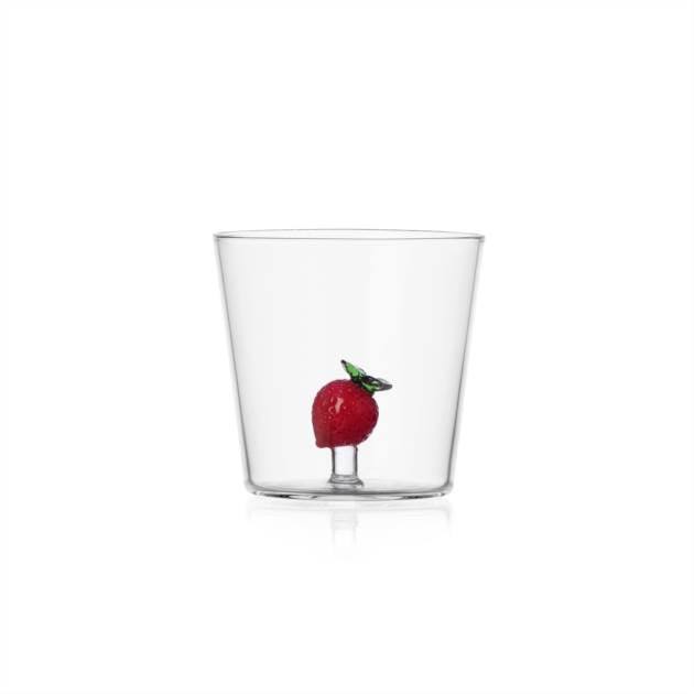 FRUIT & FLOWES - TUMBLER STRAWBERRY (SET OF 2)