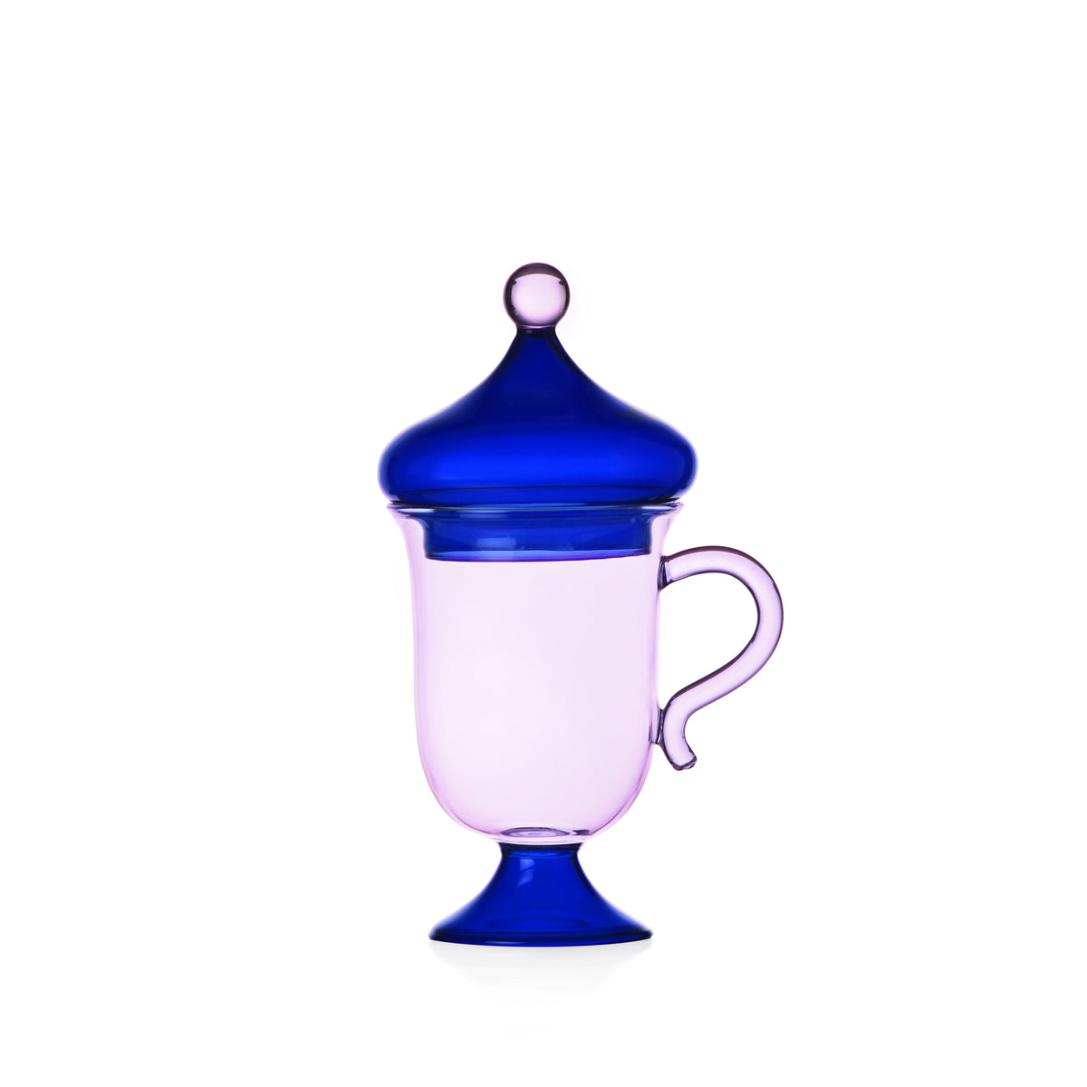 SOGNI D'ORIENTE - lilac mug w/blue lid