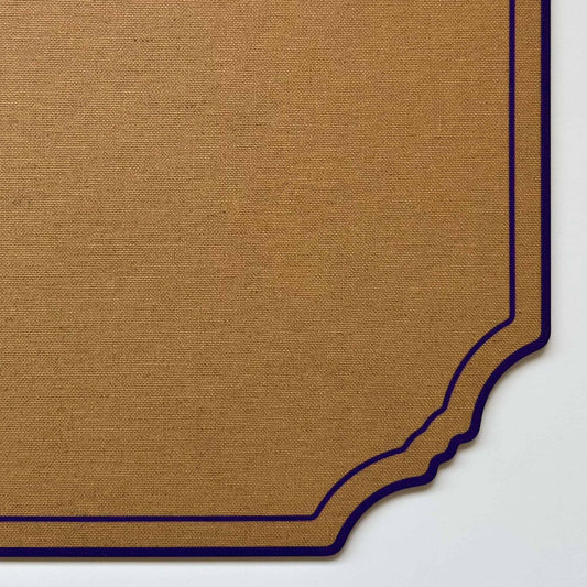 SQUARE FRAMES PLACEMAT (MUSTARD - PURPLE)