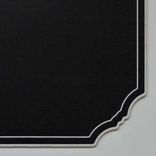 SQUARE FRAMES PLACEMAT (BLACK - WHITE)