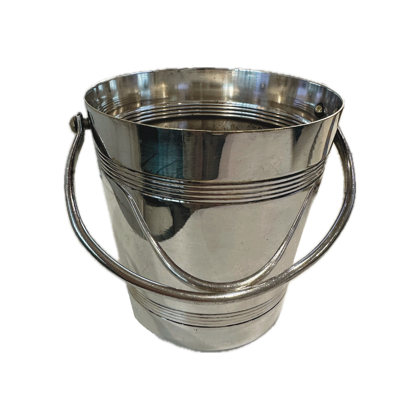 SMALL SILVER ICE BUCKET