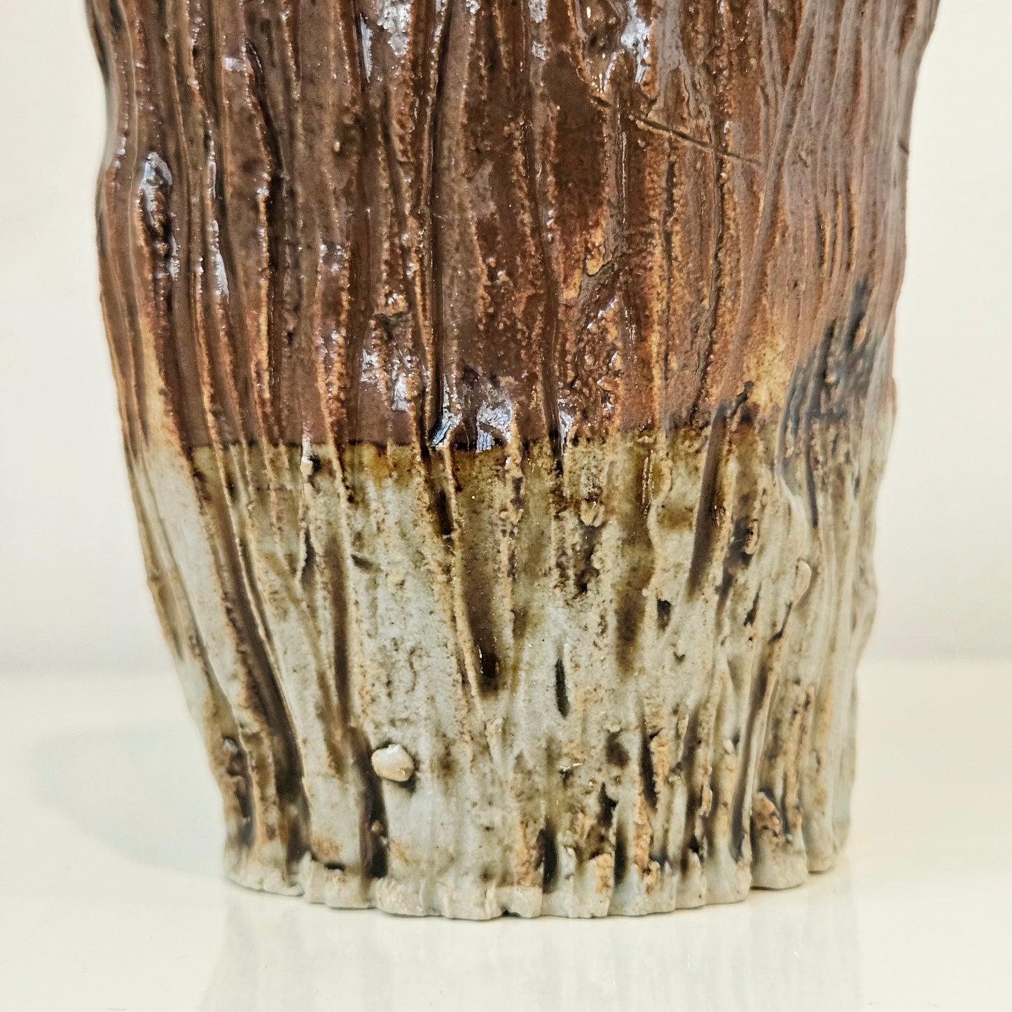 BROWN BASKET POT