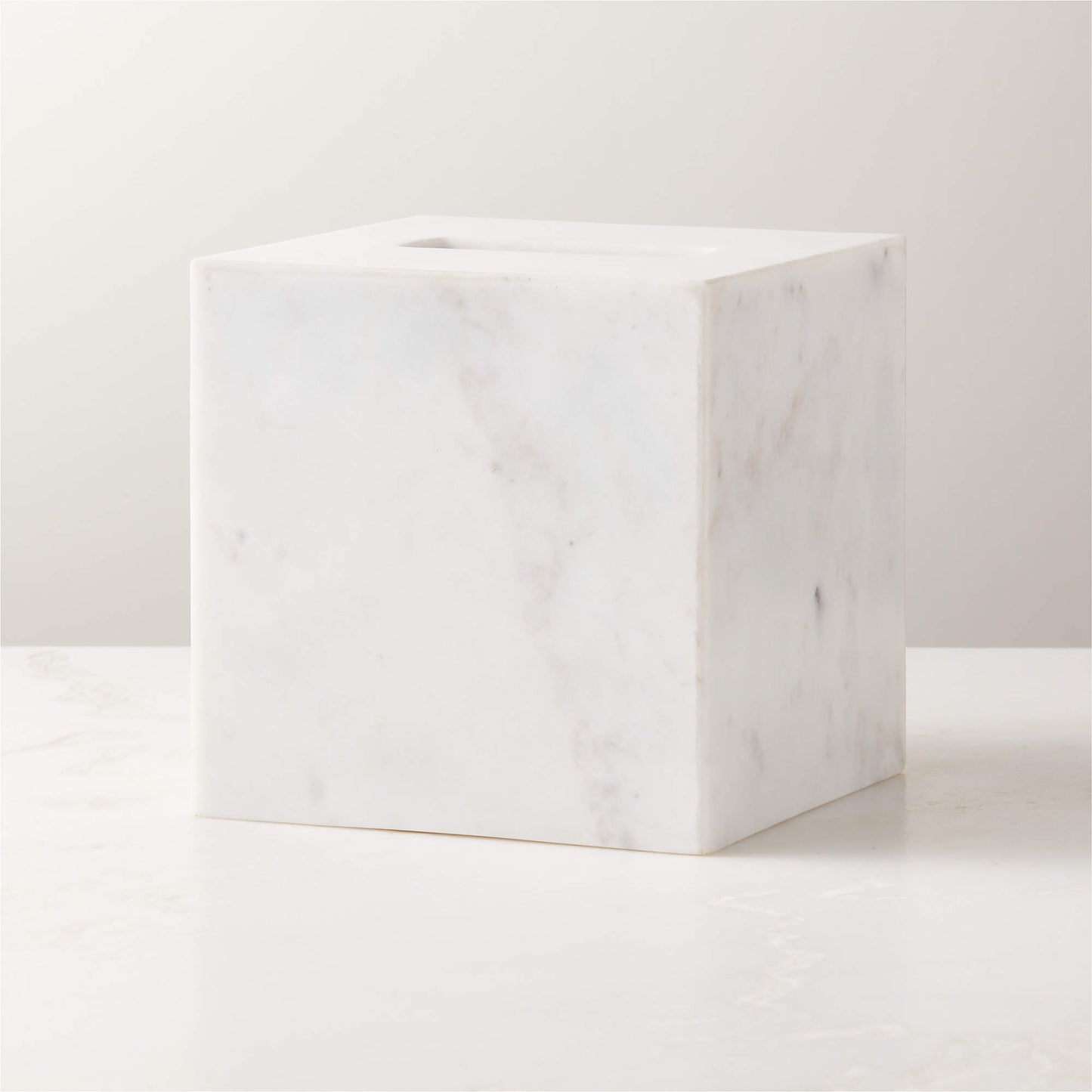 TISSUE BOX COVER - WHITE
