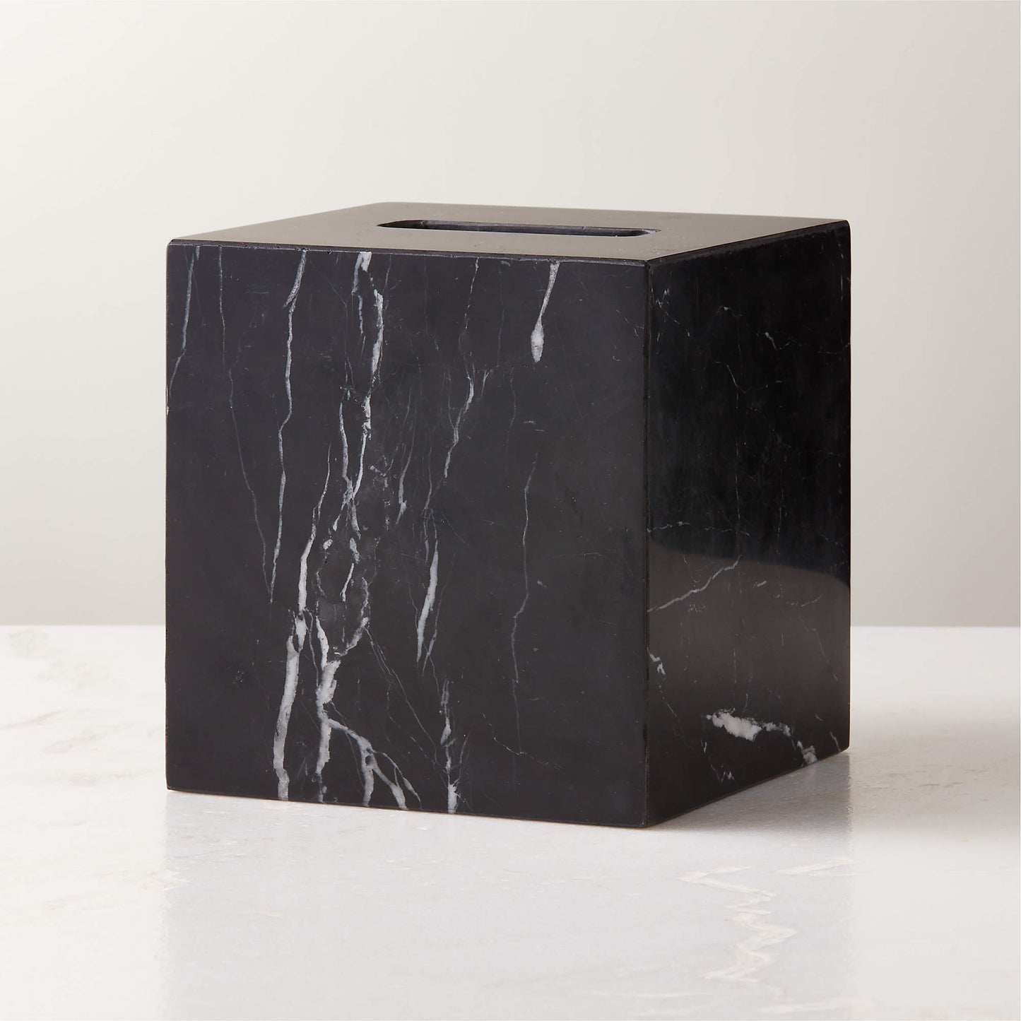 TISSUE BOX COVER - BLACK