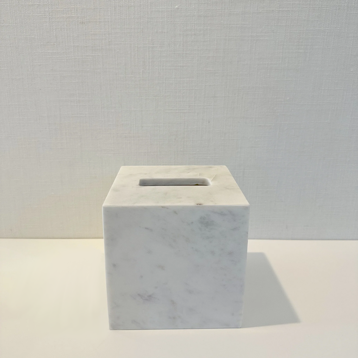TISSUE BOX COVER - WHITE