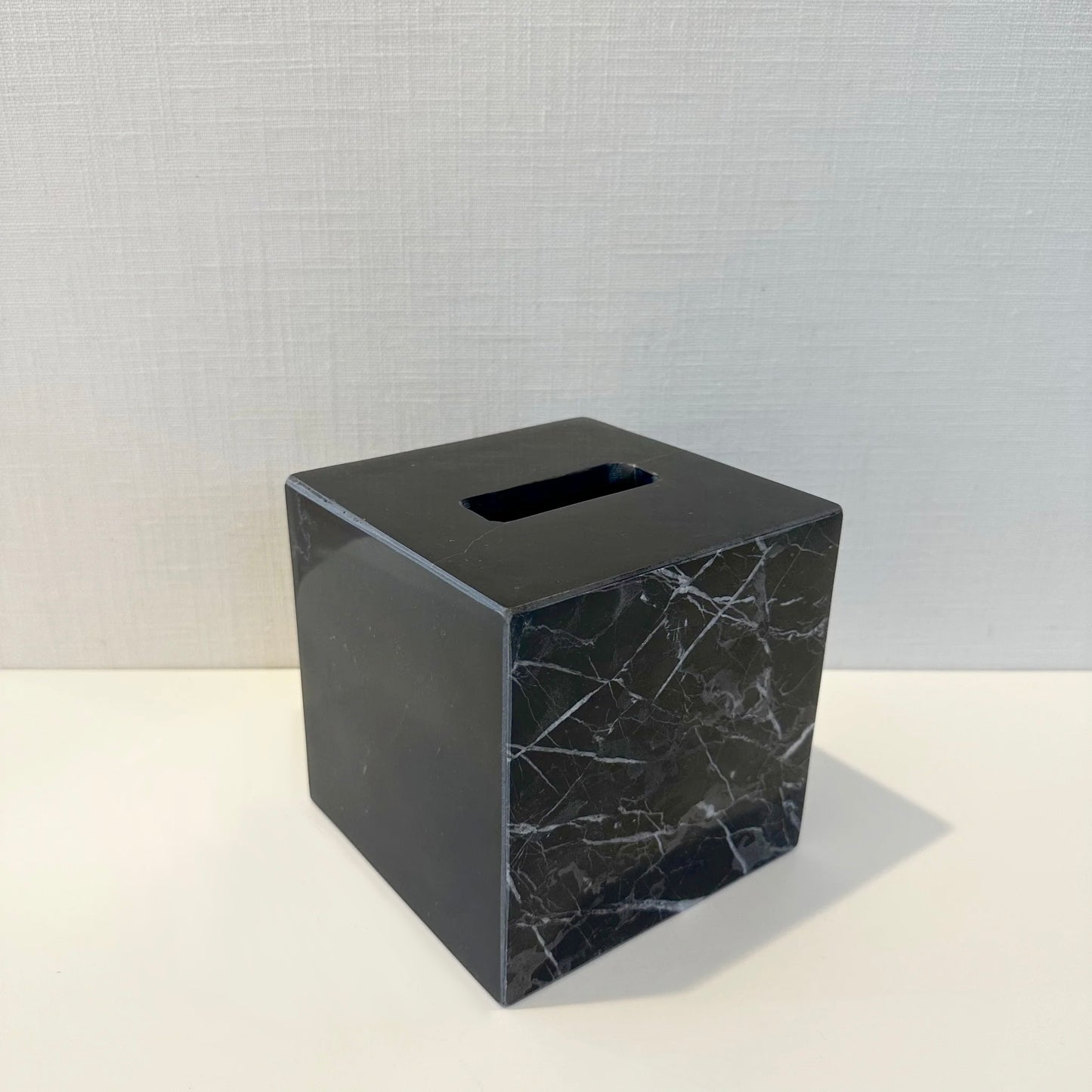 TISSUE BOX COVER - BLACK