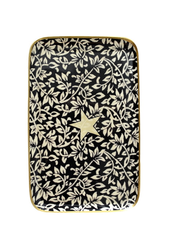 RECTANGULAR TRAY - BRANCH CARBON