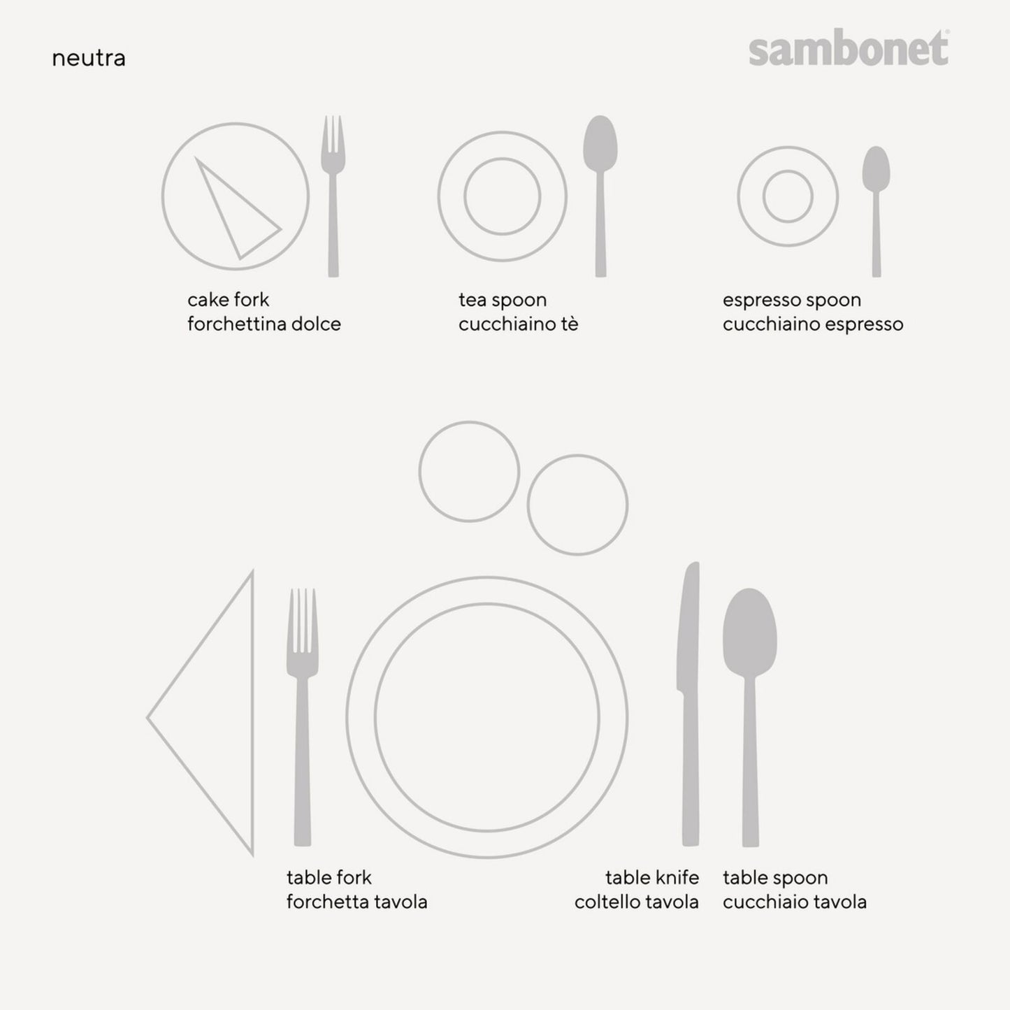 NEUTRA, 30 PCS CUTLERY SET