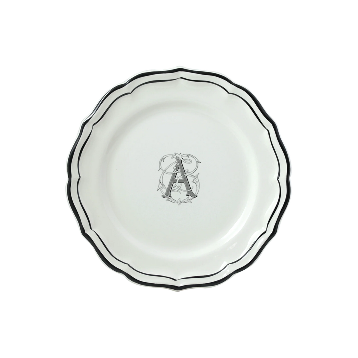 Filet Midnight Monogram - dessert plates A