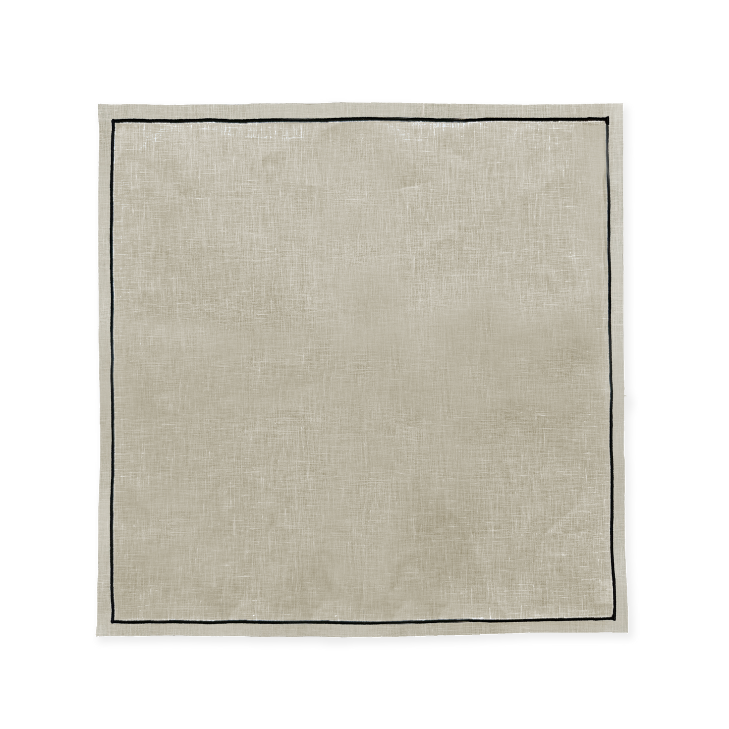 BEIGE NAPKIN WITH BLACK BORDER (SET OF 2)