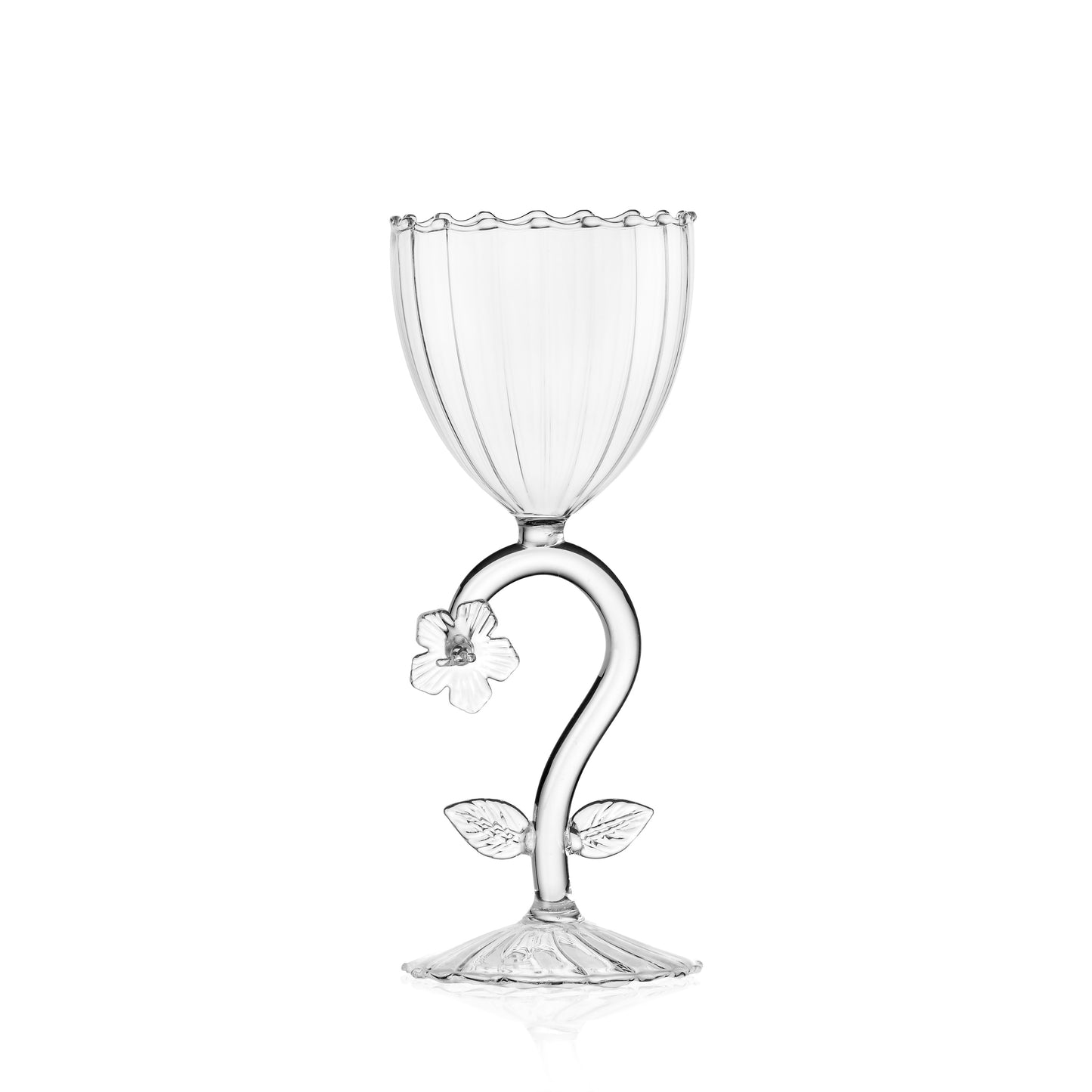BOTANICA - stemmed glass forget-me-not clear
