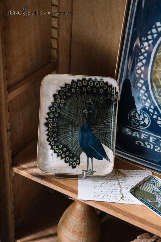 RECEPTION TRAY - PEACOCK