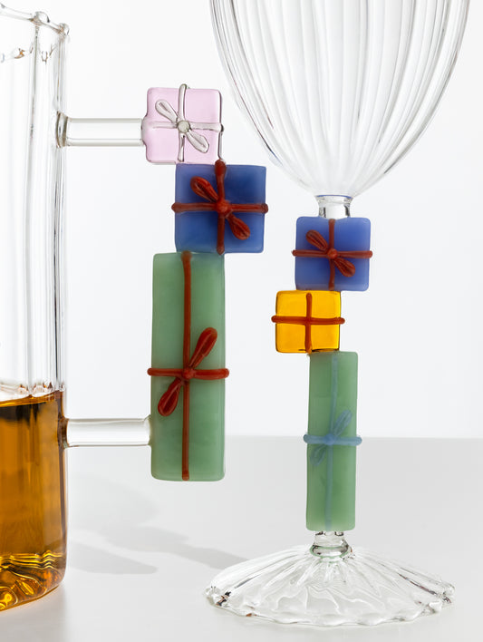 CHRISTMAS TALES - jug handle w/gifts