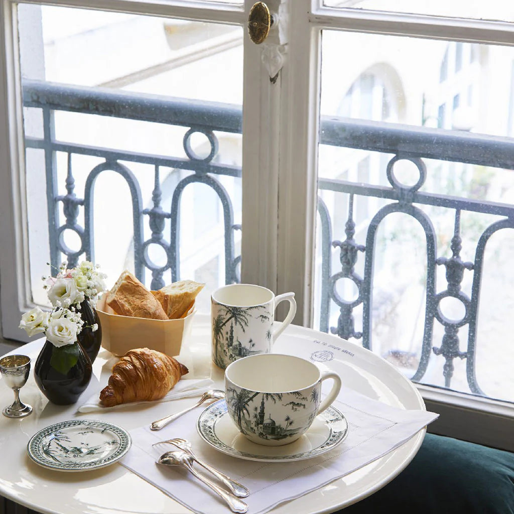 LES DEPAREILLEES GREEN - JUMBO CUP & SAUCER