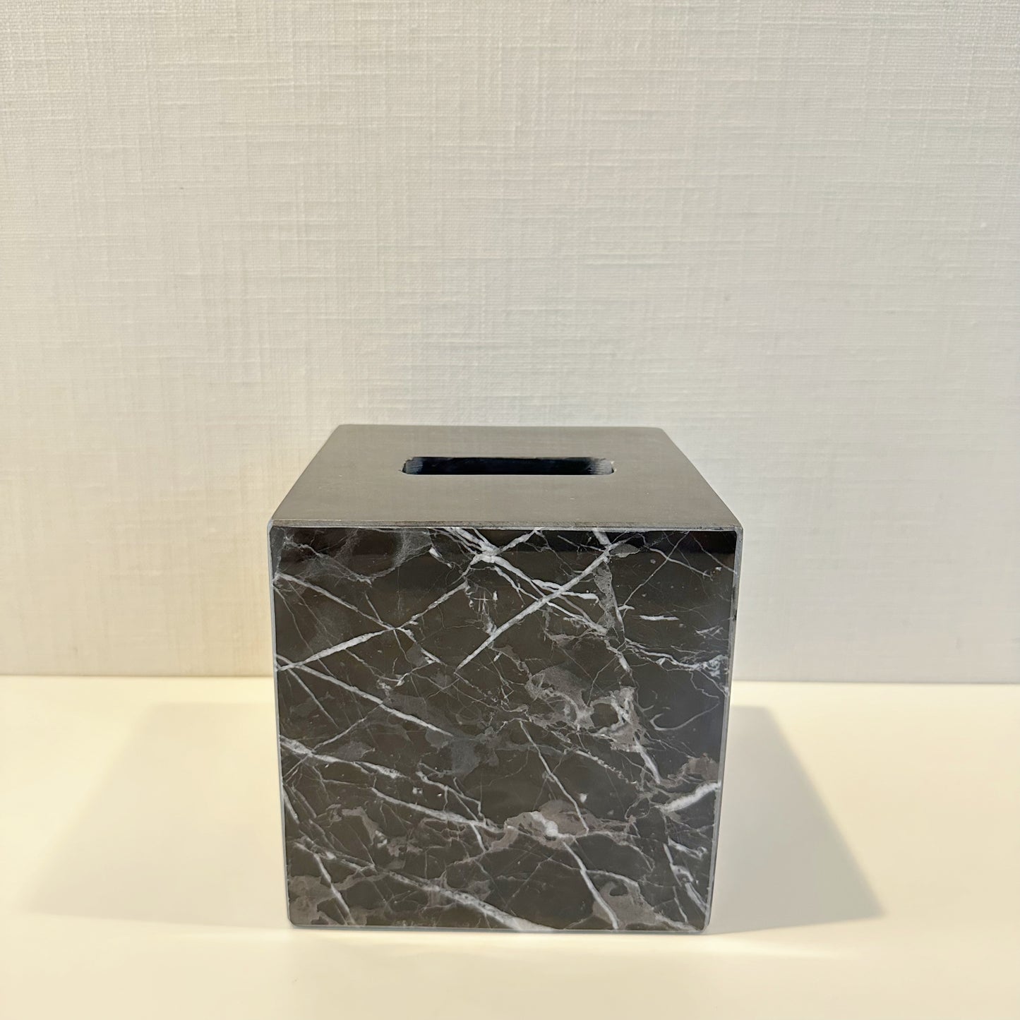 TISSUE BOX COVER - BLACK
