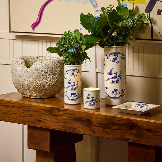 PARADIS BLEU - CYLINDER VASE, LARGE