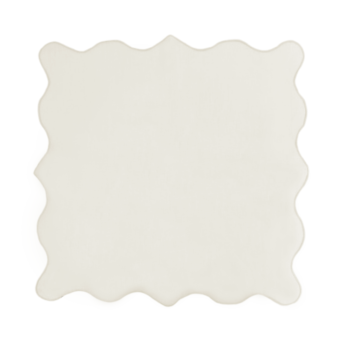 SCALLOP NAPKIN - CREAM (SET OF 2)
