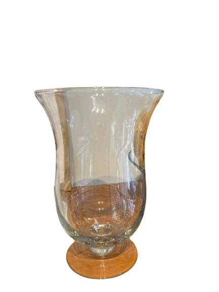 CLEAR GLASS VASE