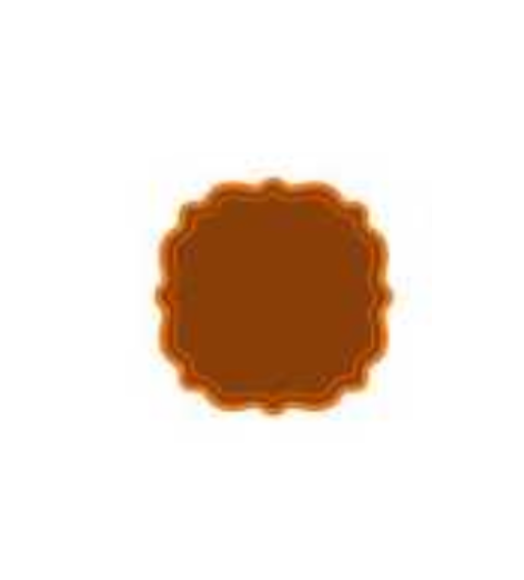 SCALLOPED FRAMES COASTER (SIENA EARTH - ORANGE)