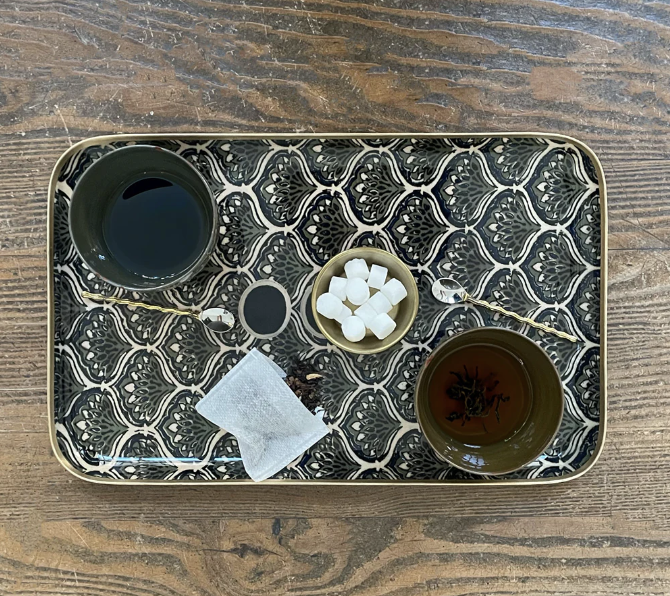 RECTANGULAR TRAY - PEACOCKS