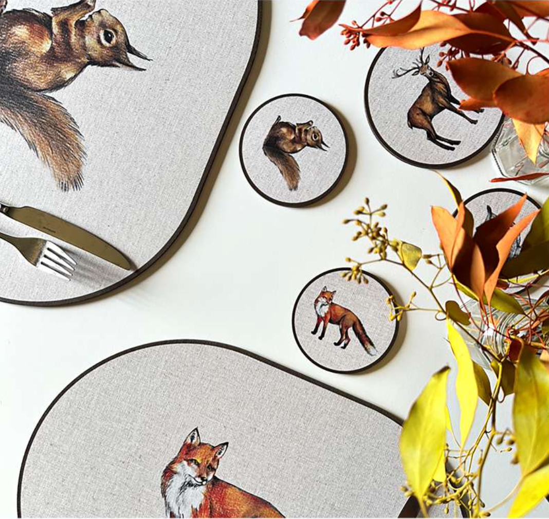 ANIMALI DEL BOSCO PLACEMAT - DEER