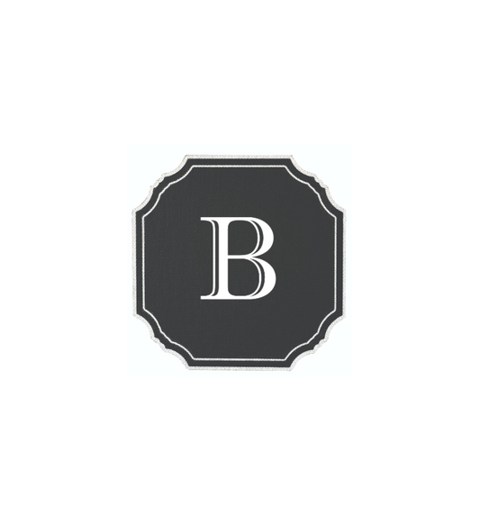 BLACK COASTER - MODERN ALPHABET