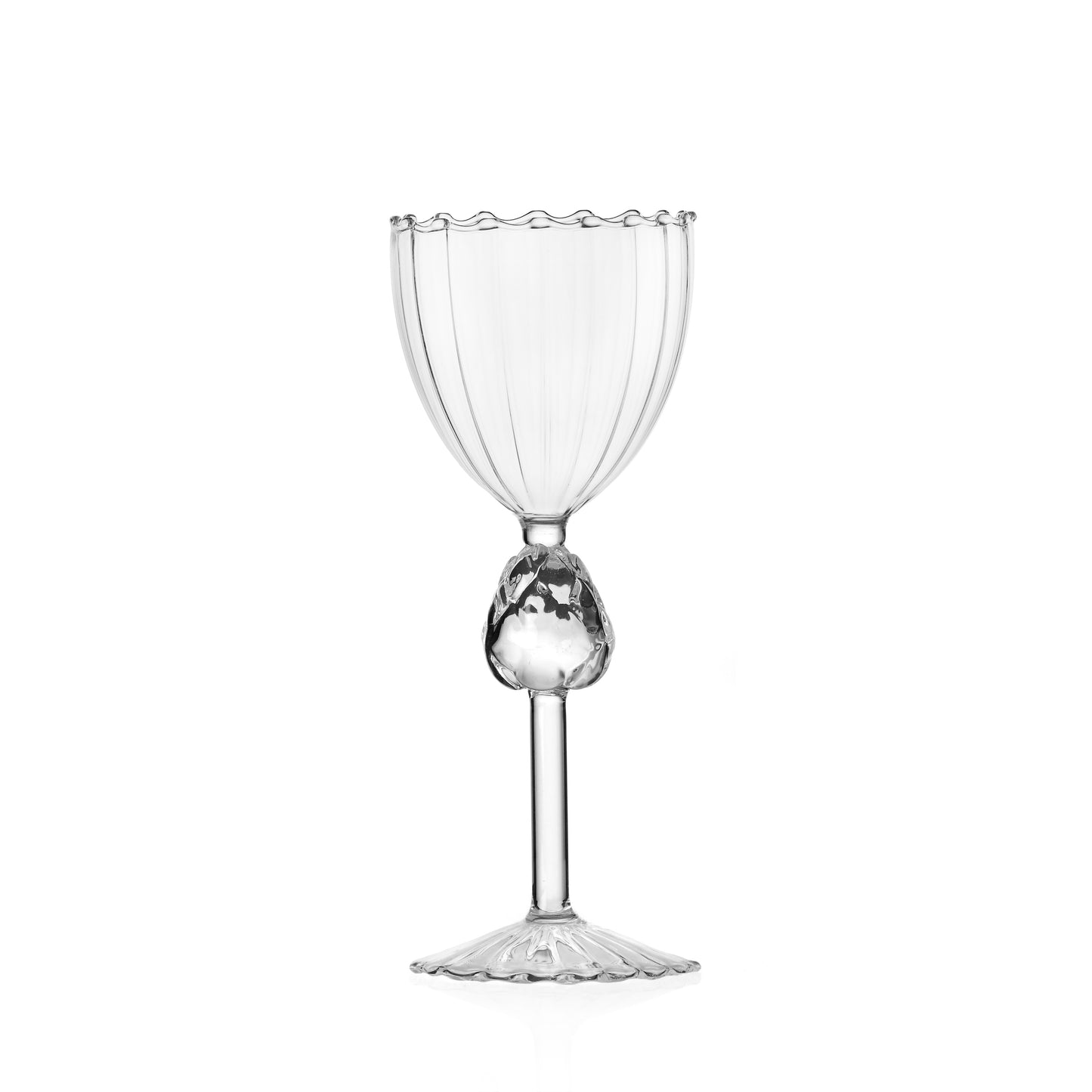 VEGETABLES - stemmed glass artchocke clear