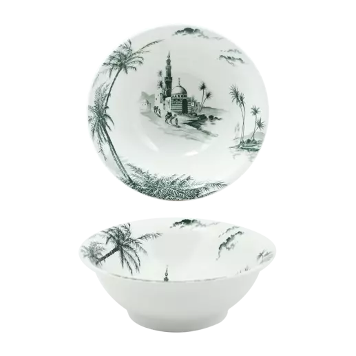 LES DEPAREILLEES GREEN - BOX OF 4 CEREAL BOWLS