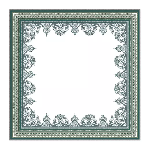 LES DEPAREILLEES GREEN - SQUARE TABLECLOTH