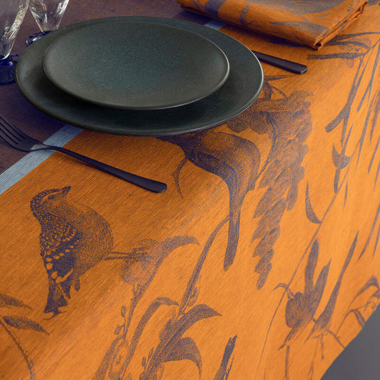 Volière Linen - Tablecloth (Blue)