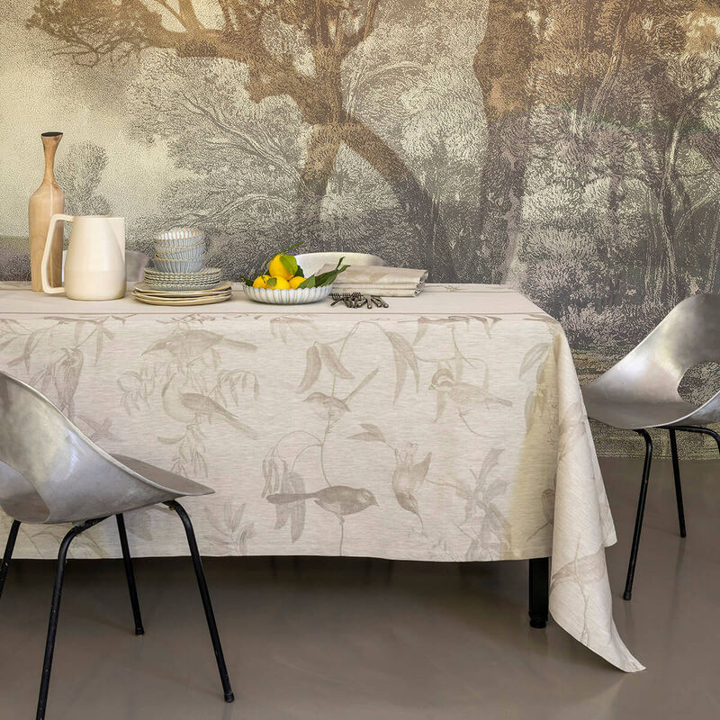 Volière Linen - Tablecloth (Beige)