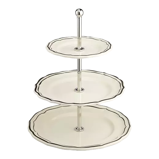 FILET MIDNIGHT - THREE-TIER CAKE STAND