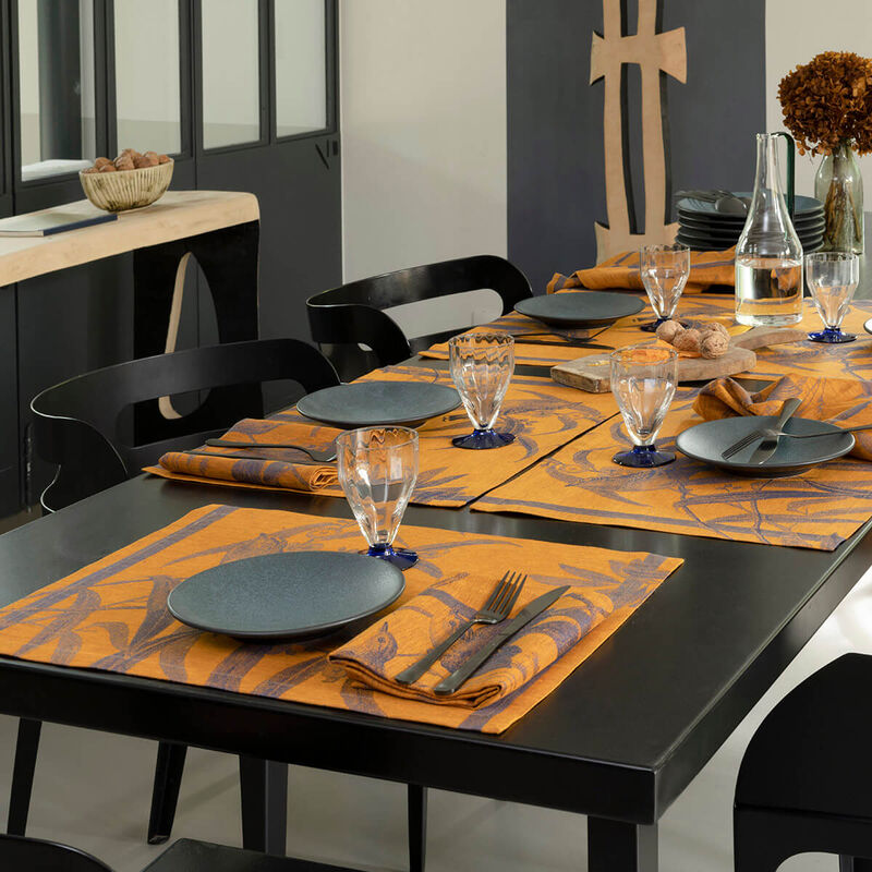 Volière Linen - Placemat (Blue)