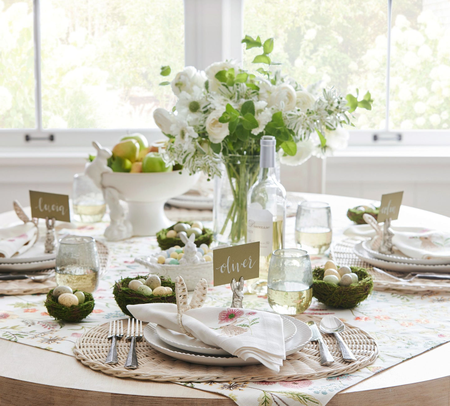 FIGURAL BUNNY PLACE CARD HOLDERS, SET OF 4