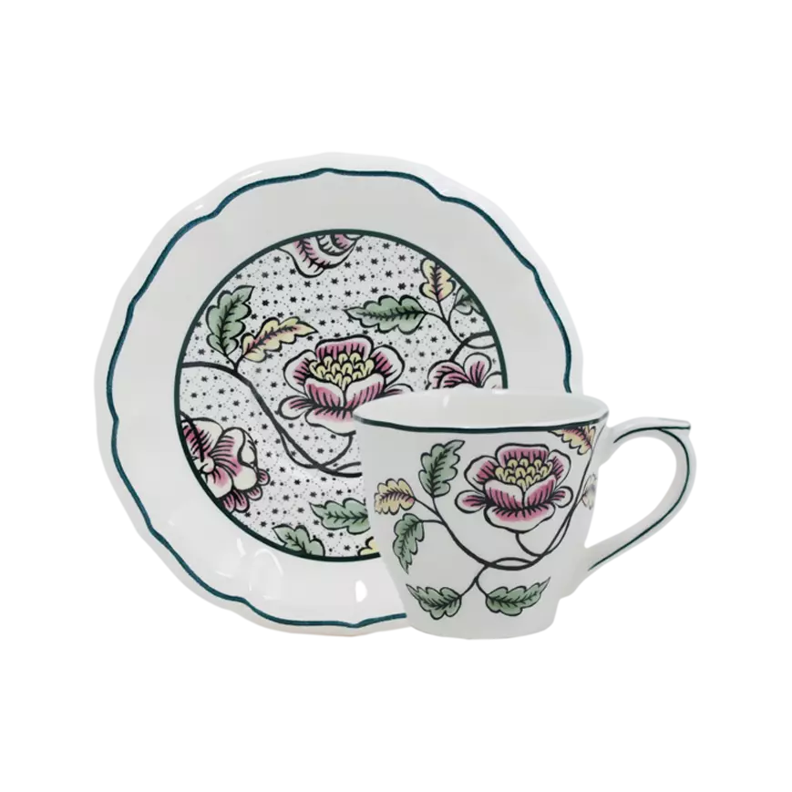 DOMINOTE - US TEA CUPS AND SAUCERS (SET OF 2)