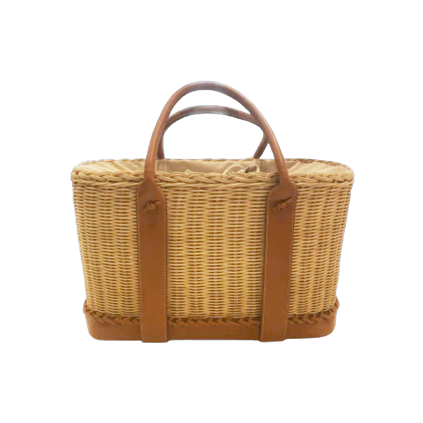 WICKER GARDEN PARTY TOTE BAG
