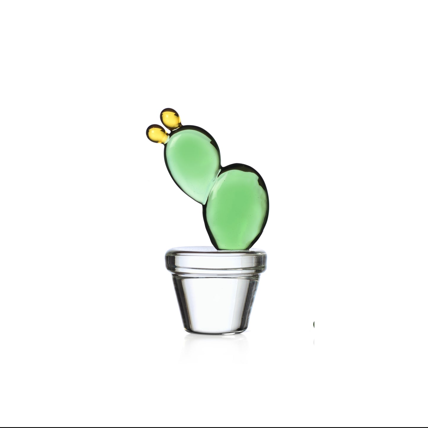 DESERT PLANTS - paperweight cactus w/flower