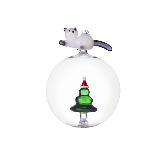 CHRISTMAS BALL CAT - WTREE
