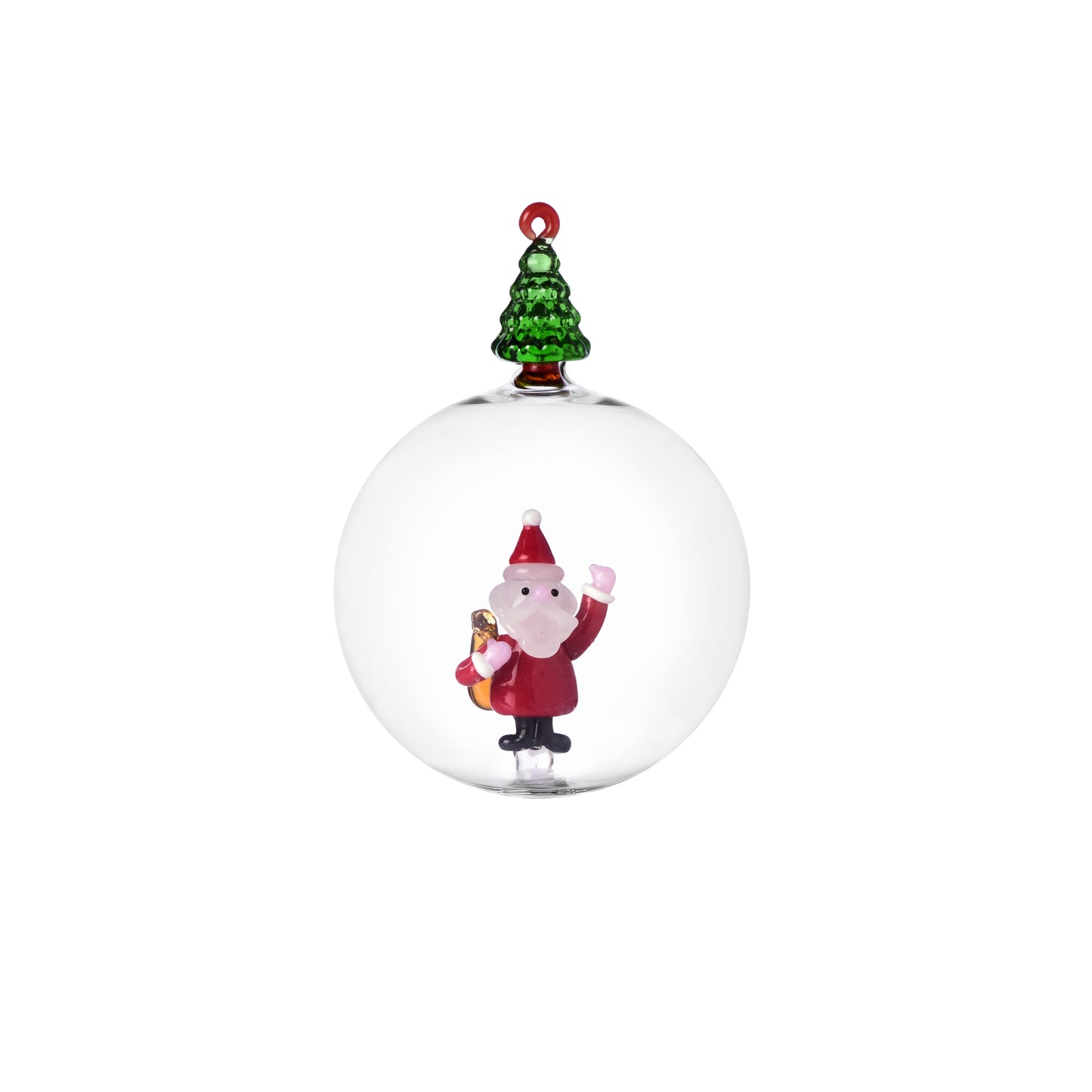 CHRISTMAS BALL CHRISTMAS TREE & SANTA CLAUS