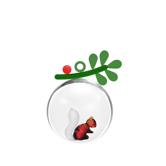 CHRISTMAS BALL BERRIES & SQUIRREL
